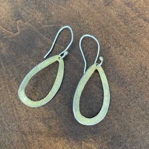 Gold & Silver Loop Dangle Earrings